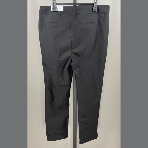 NEW Chicos Pants Womens 12 black bridgette slim straight ankle classic preppy - Picture 9 of 12